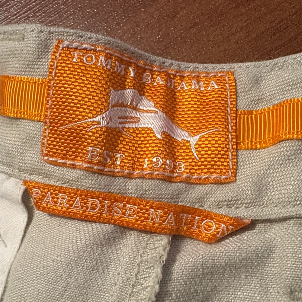 Tommy Bahama Men's 100% linen shorts size 38 - Picture 2 of 5